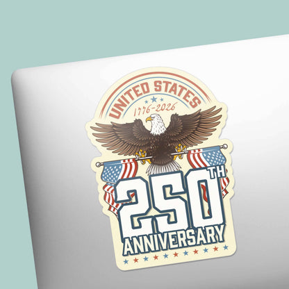 America's 250th Anniversary Eagle Sticker -  USA 2026 Decals