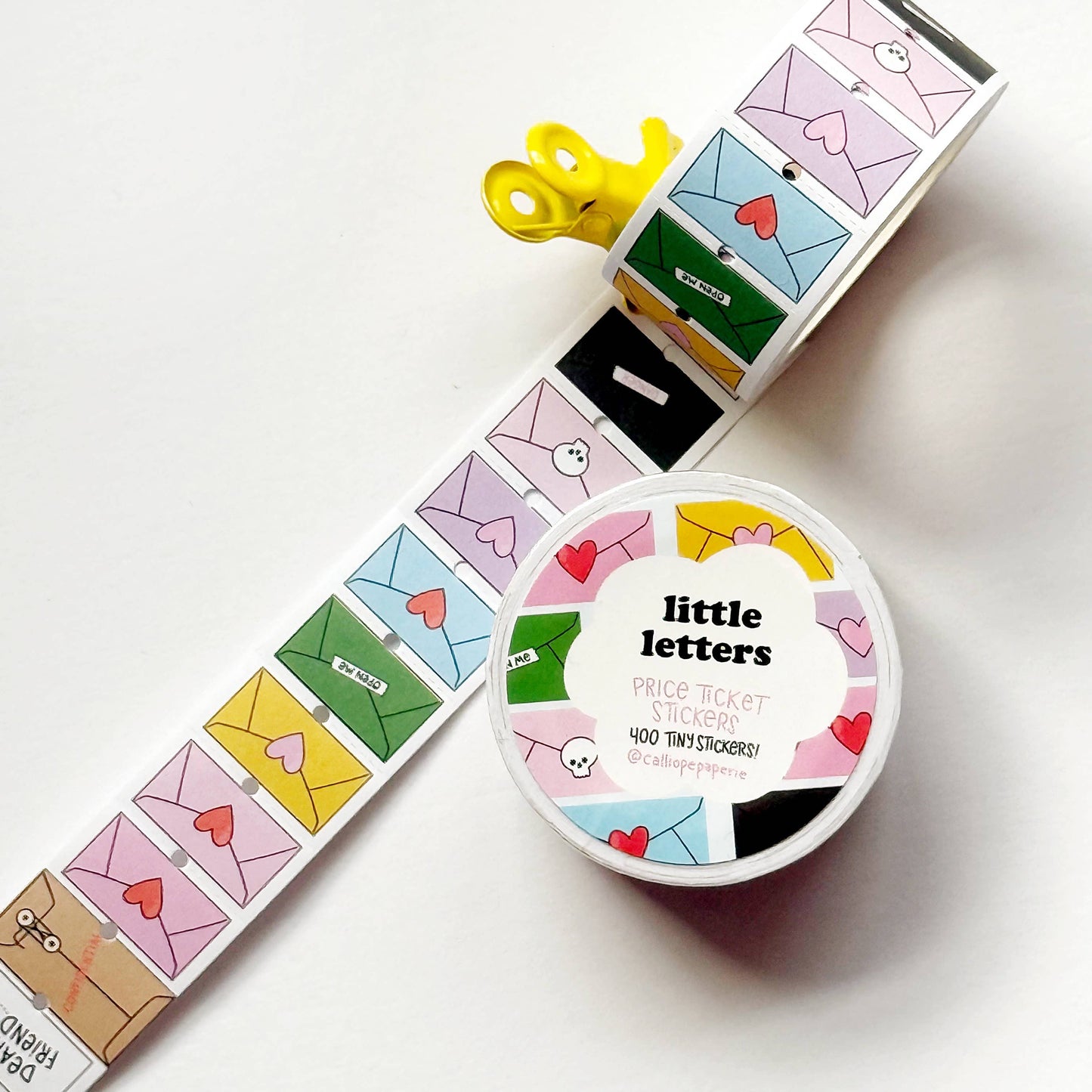 Little Letters Price Ticket Sticker Roll