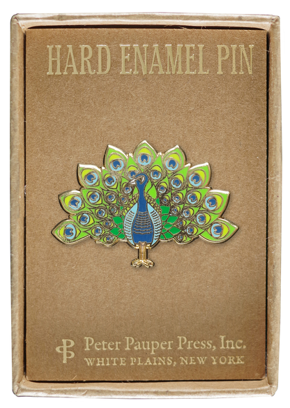 Peacock Enamel Pin