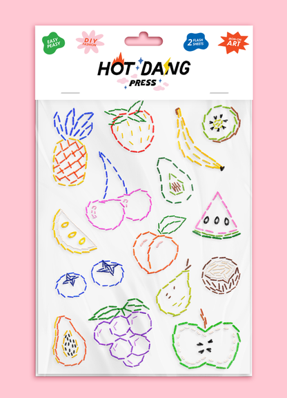 Fruit Embroidery Sheet Set