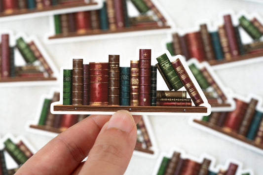 Bookshelf Waterproof Vinyl Sticker | Bookish Sticker