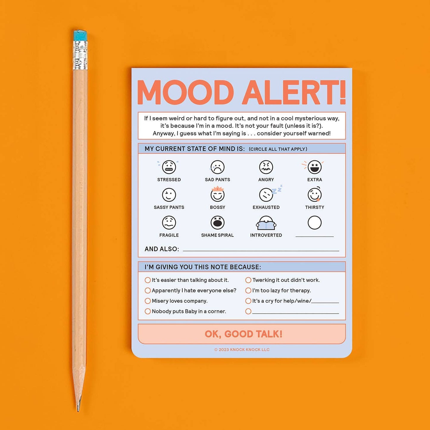 Today's Mood Nifty Note Pad
