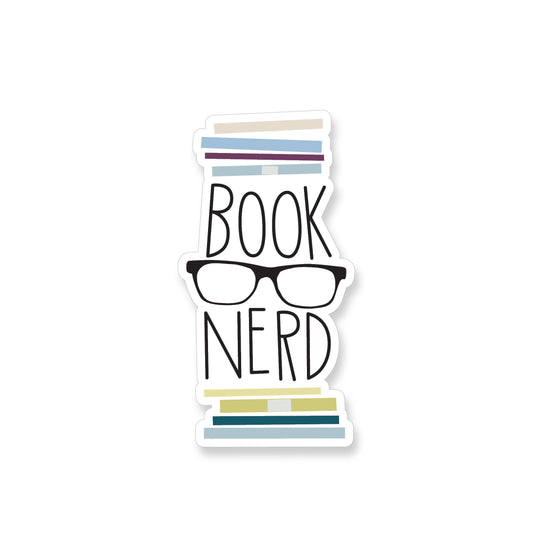 Book Nerd Vinyl Sticker