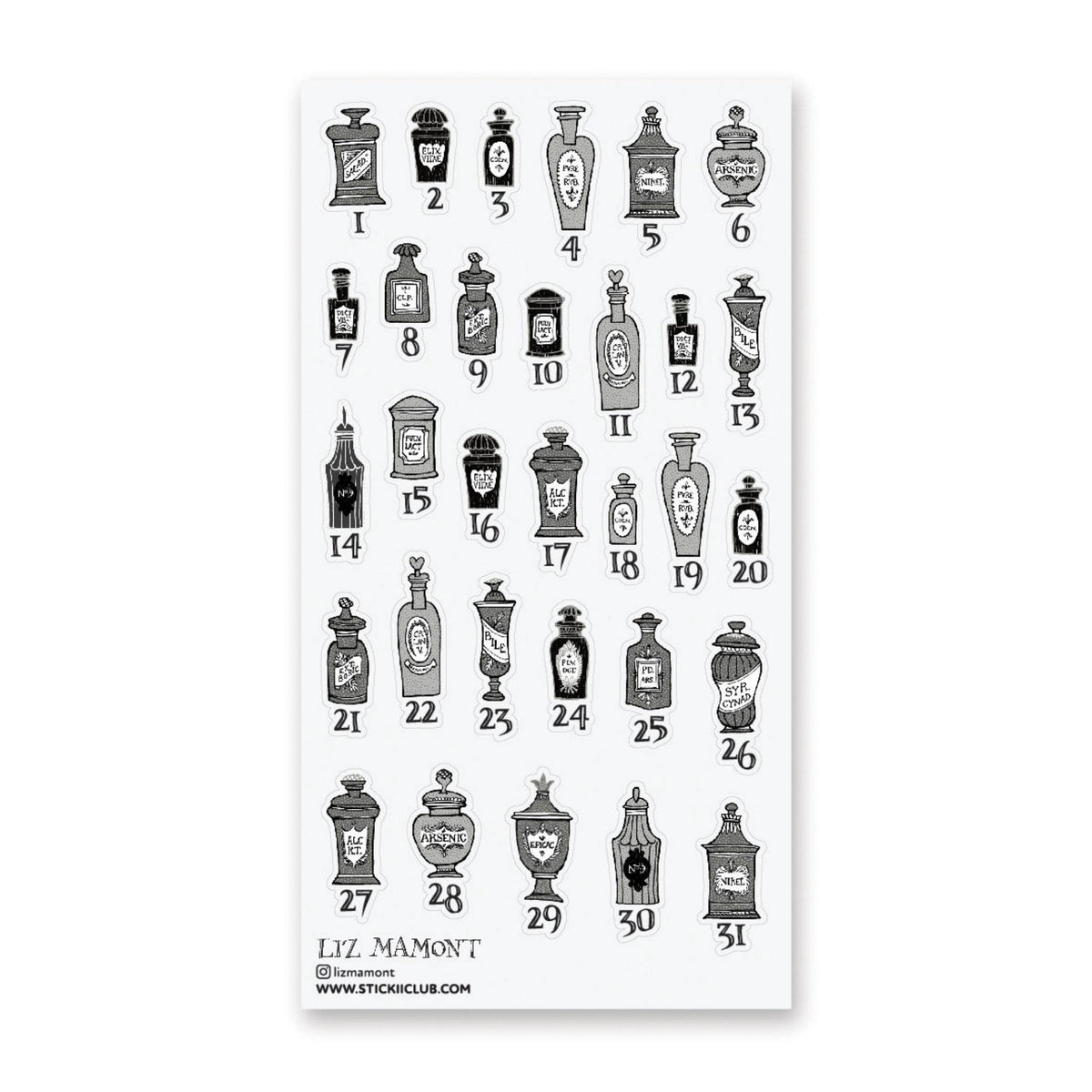 Plenty of Poison Sticker Sheet