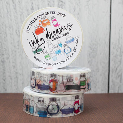 "Inky Dreams" Ink Bottle Washi Tape