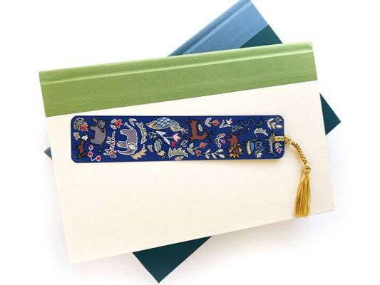 Wildlife Embroidery Tassel Bookmark