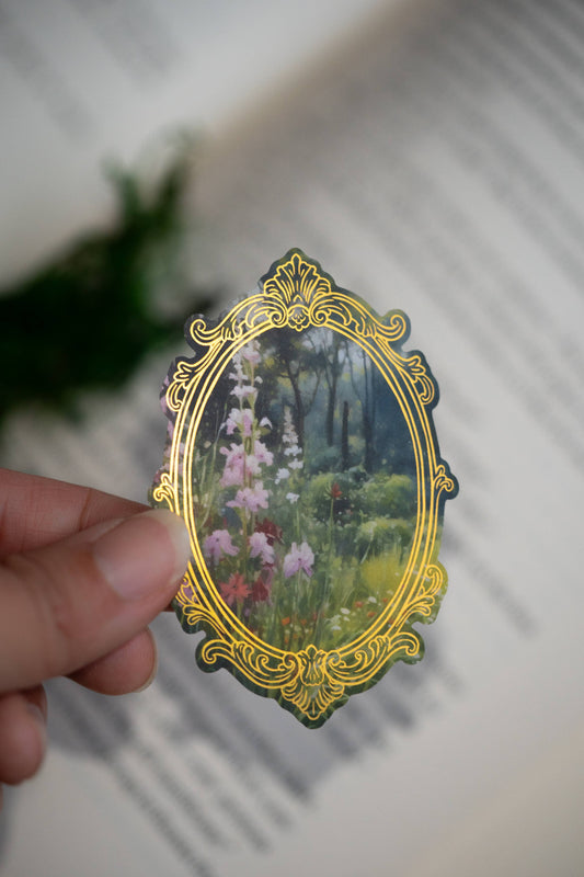 The Wildflower Grove Vinyl Sticker- Bookish Kindle Sticker