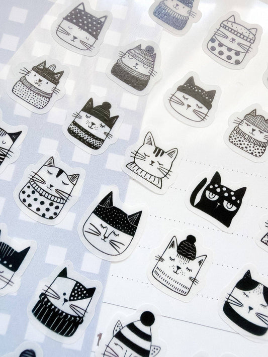 Kuboandlucy Stationery Co | Winter Cats Sticker Sheet