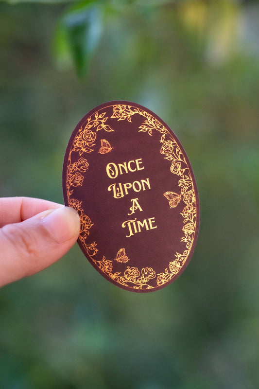 Once Upon a Time Waterproof Vinyl Sticker | Bookish
