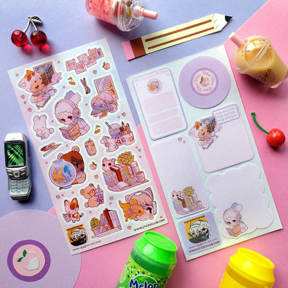 Study & Chill Sticker Sheet