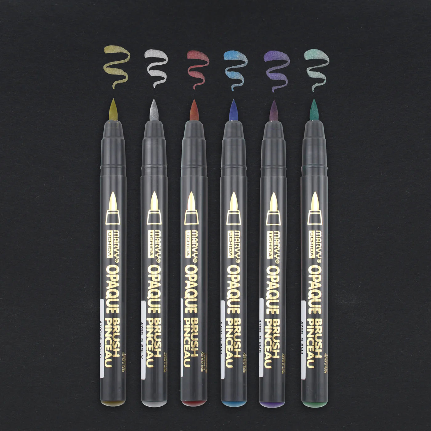 Opaque Brush Marker (Metallic Colors)