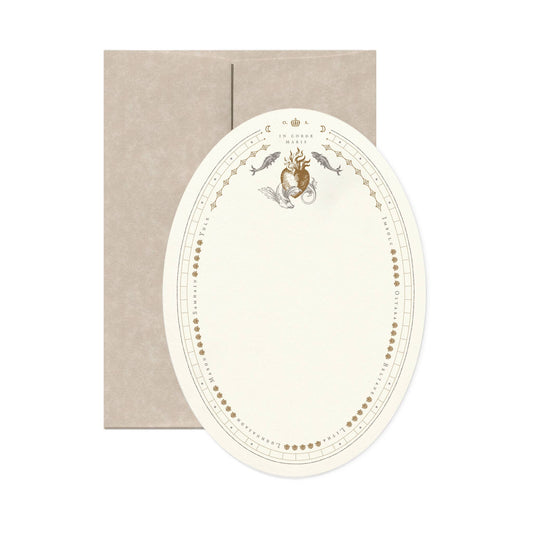 In Corde Maris Oval Card