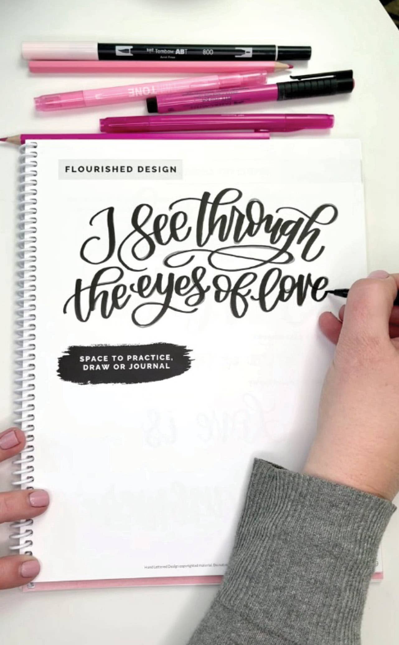 Daily Mindful Lettering: Live with Love Edition