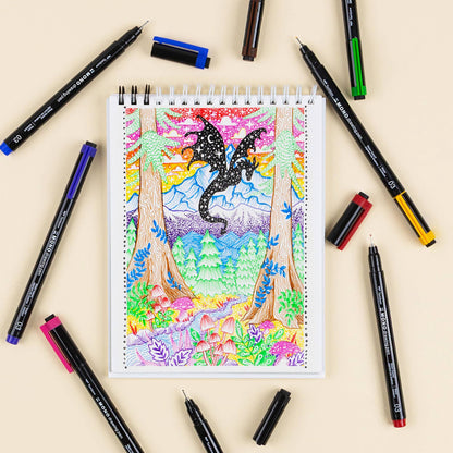 MONO Drawing Pen Colors, 8-Pack