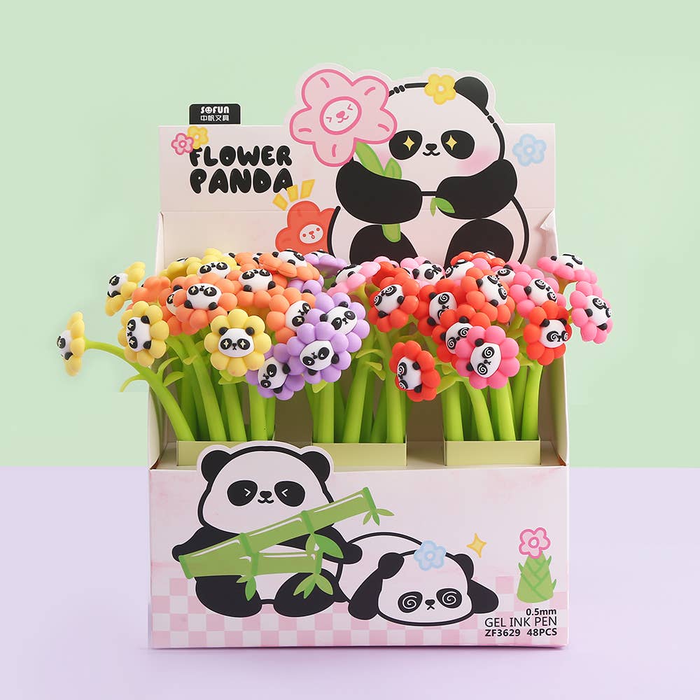 FLOWER PANDA GEL PEN