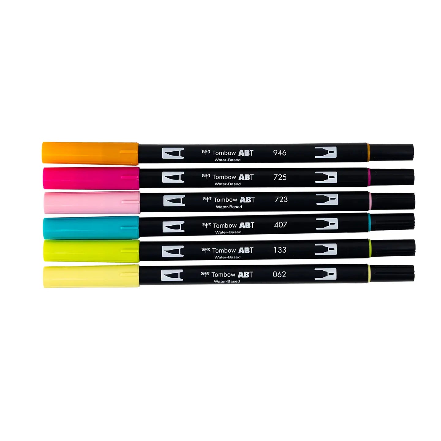 Dual Brush Pen 6-Pack Set (Happy Hour)