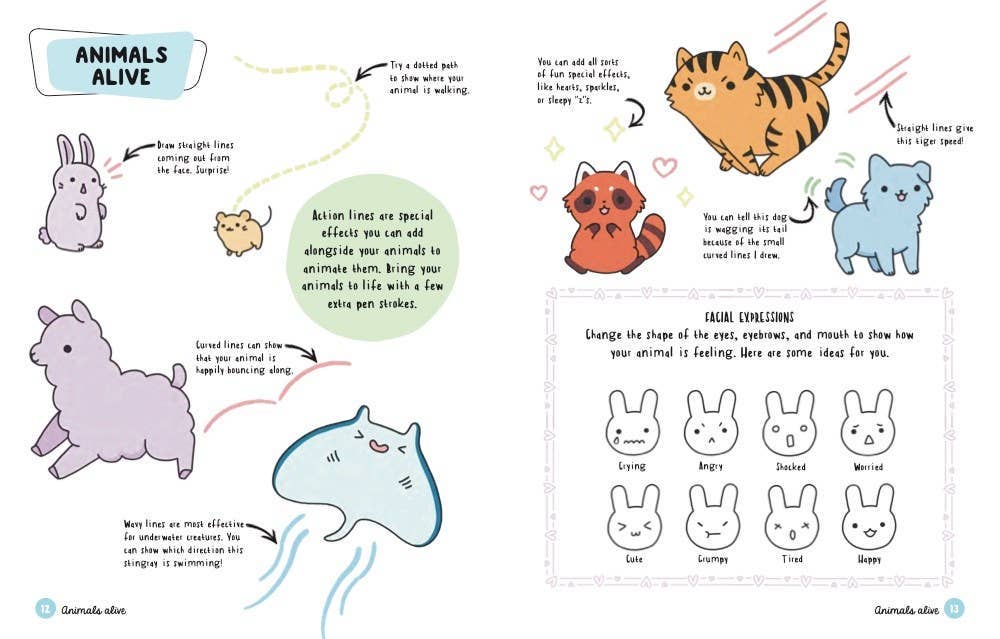 How to Draw Cute Animals by Angela Nguyen