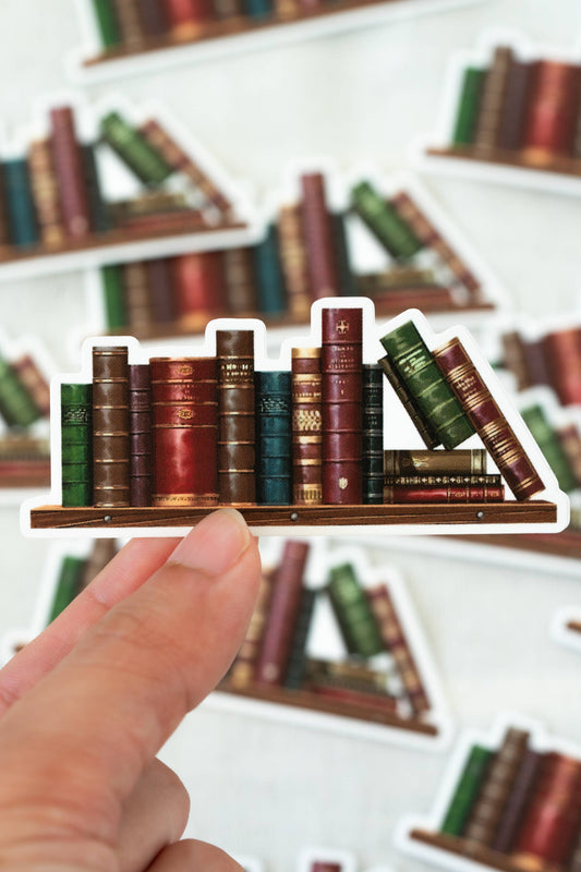 Bookshelf Waterproof Vinyl Sticker | Bookish Sticker