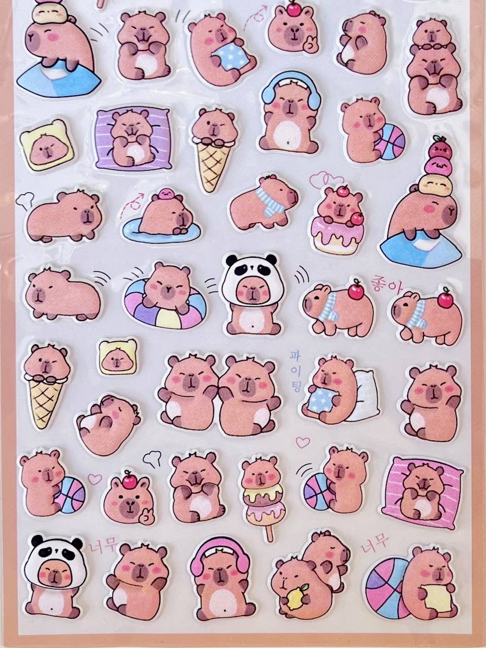 Capybara Vol.7 Stickers - Cappie Baby
