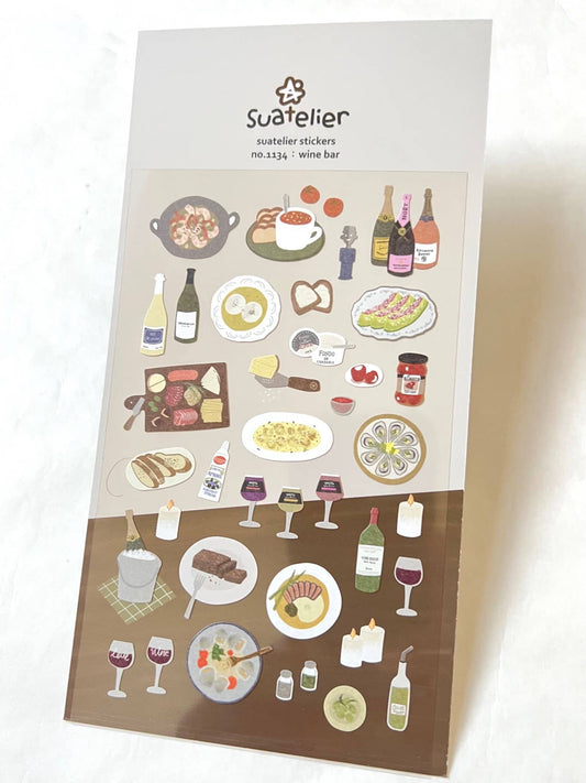 WINE BAR DINNER STICKERS