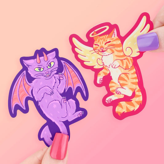 Devil Kitty, Cat Lover, Evil, Demon, Kitten, Vinyl Sticker