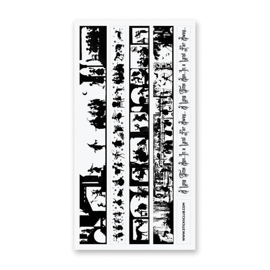Silhouette Story Strips Sticker Sheet