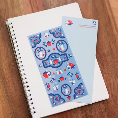 Sticker Sheet (Clear) - Strawberry Medley