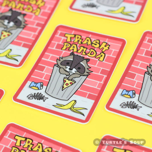Trash Panda Funny Raccoon Garbage Vinyl Sticker