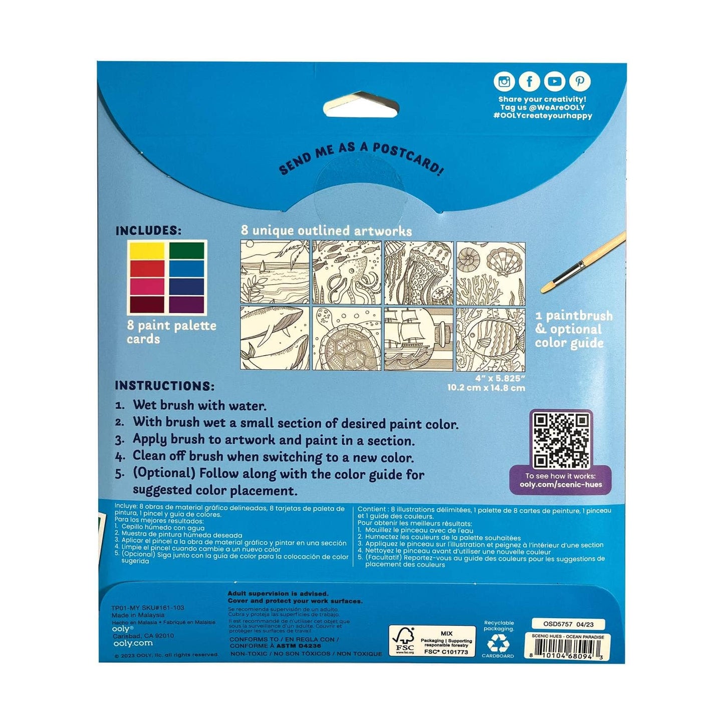 Scenic Hues: D.I.Y. Watercolor Art Kit - Ocean Paradise