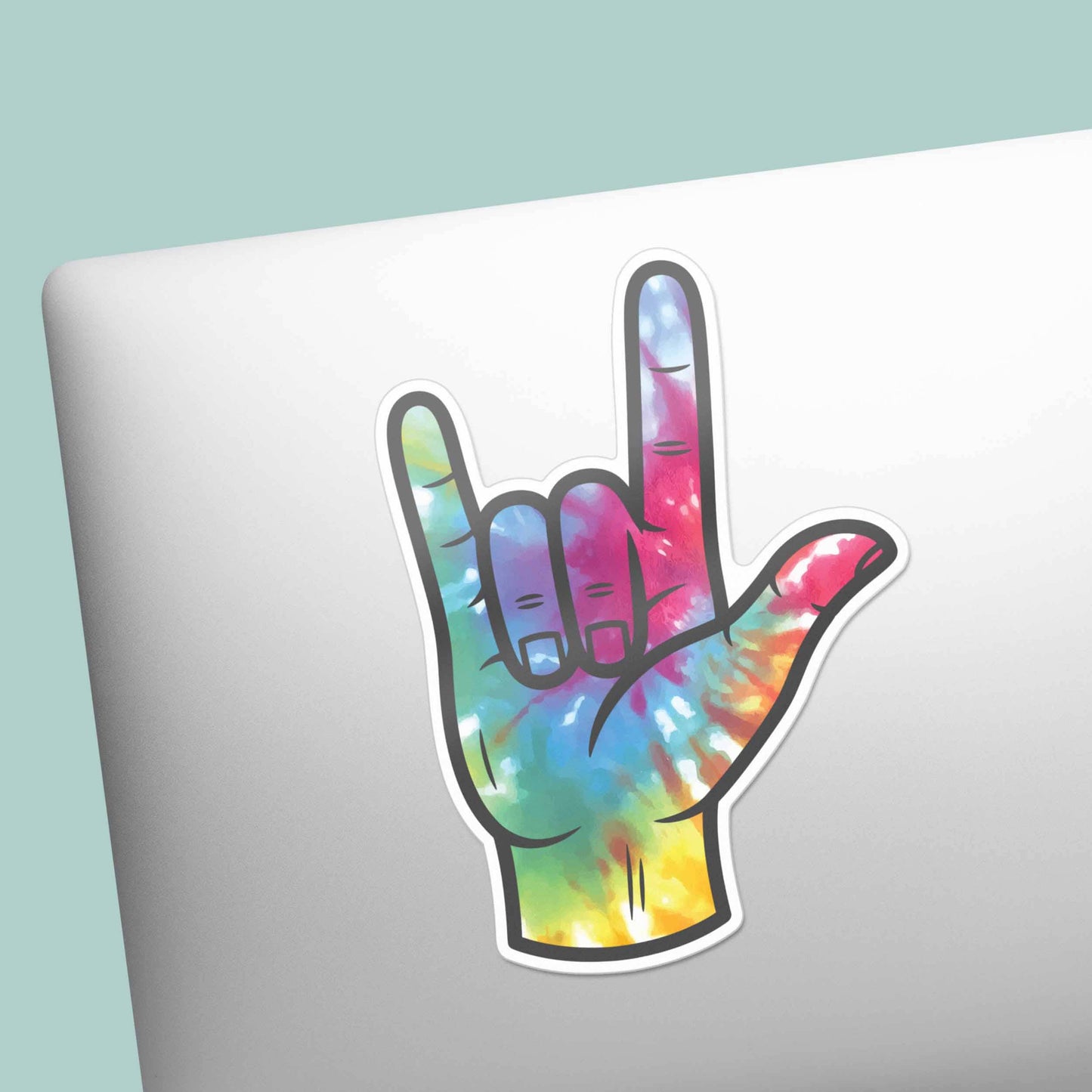 Tie Dye I Love You Sticker