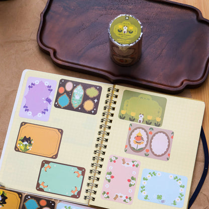 Paper Roll Labels - Retro Frames