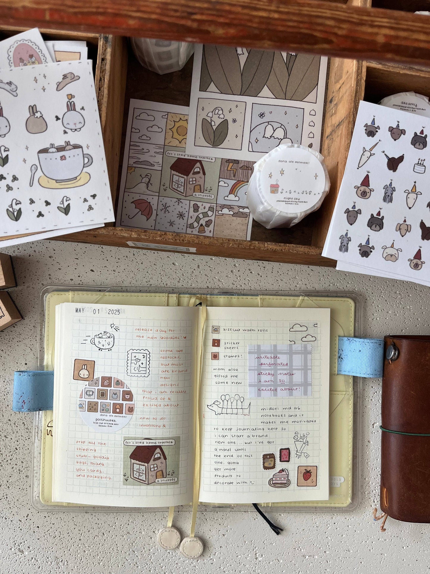 Cafe sticker sheet