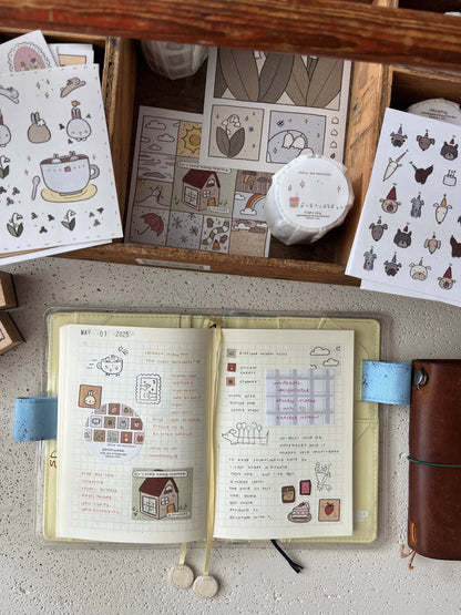 Cafe sticker sheet