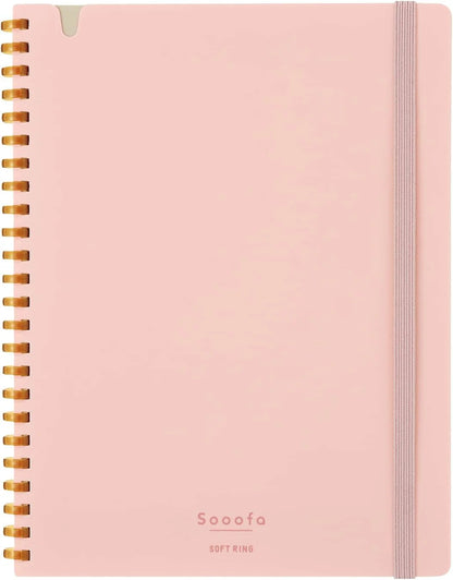 SOFT RING NOTEBOOK SOOOFA 4MM GRID RULED CUTOFF