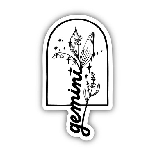 Gemini Lavender & Lily Of The Valley Zodiac Sticker