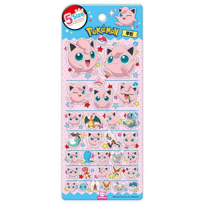 Pokemon 5 Size Sticker Sheet (Official Licensed)