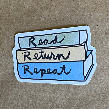 Read Return Repeat sticker