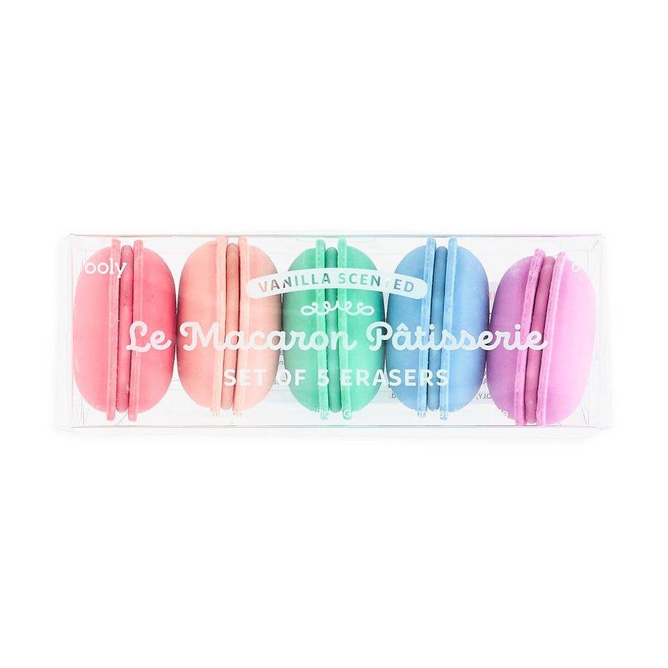 Le Macaron Patisserie: Vanilla Scented Puzzle Erasers (Set of 5)