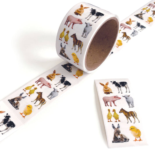 Baby Barnyard Animals 2x4 Sticker Sheet