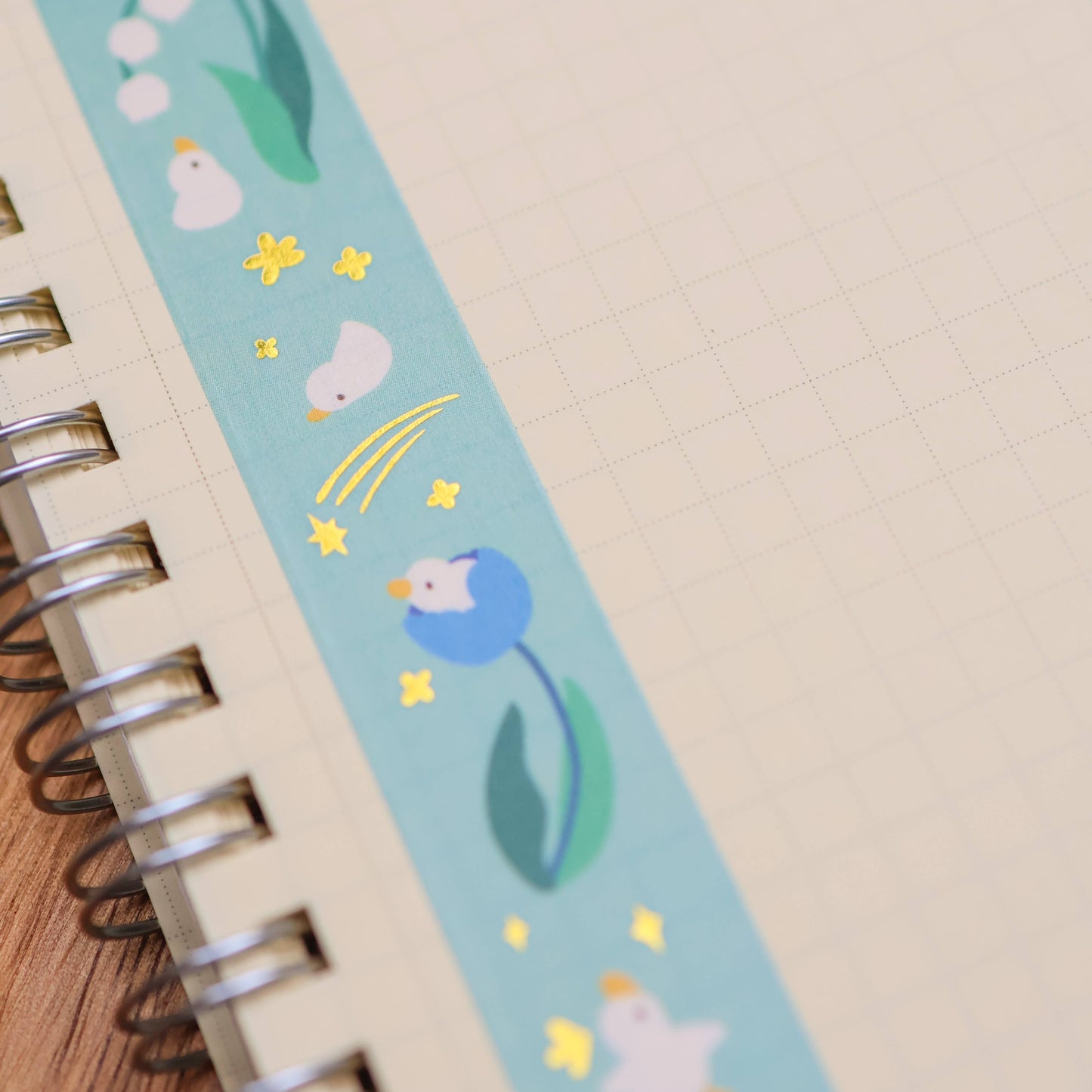 18mm Washi Tape (Foil) - Flower Duck