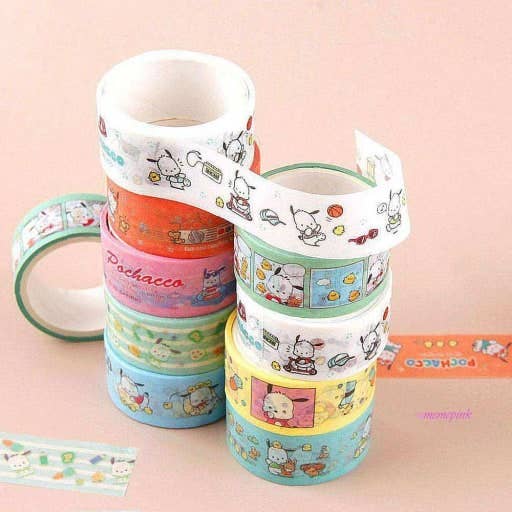 Sanrio Masking Tape Set (8 Rolls) – Chococat & Usahana