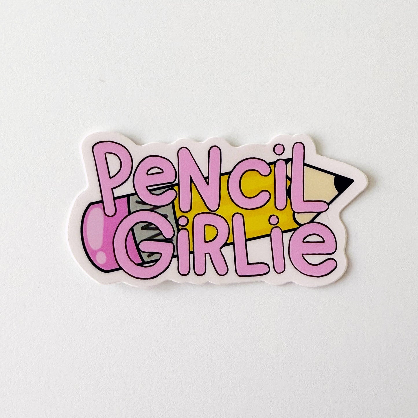 Pencil Girlie Sticker