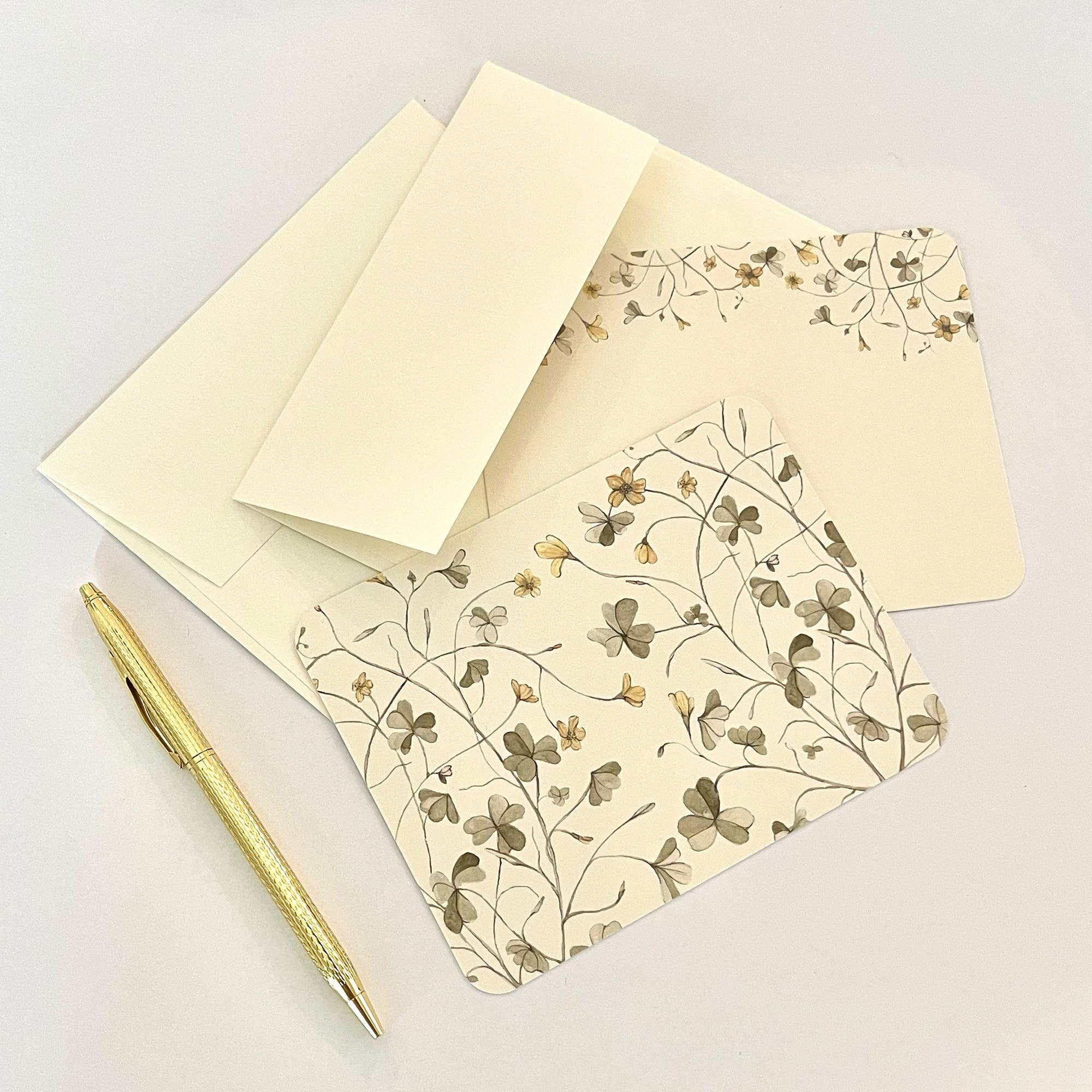 Yellow Wood Sorrel Stationery & Envelopes | Letter Writing – Bucks ...