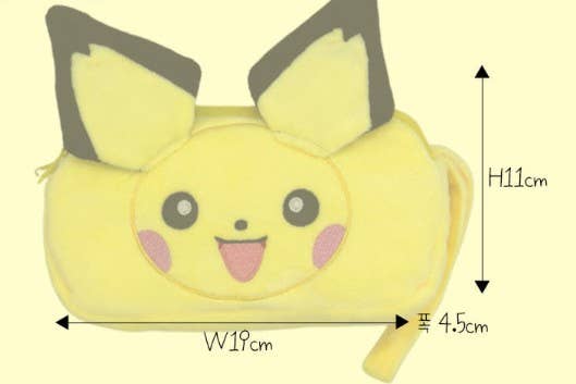 Pokemon Character Plush Doble side Pencil Case