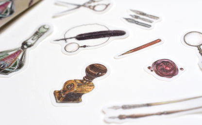 Papier Platz x LCN - Antique Stationery Flake Stickers