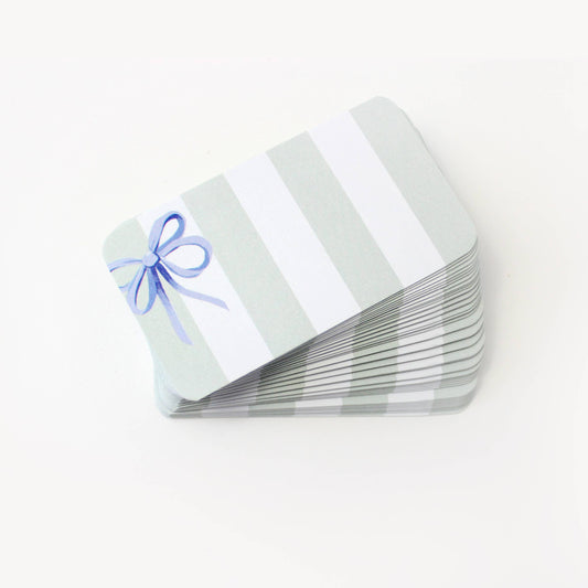 Pocket Notes™ - Blue Bow Stripes