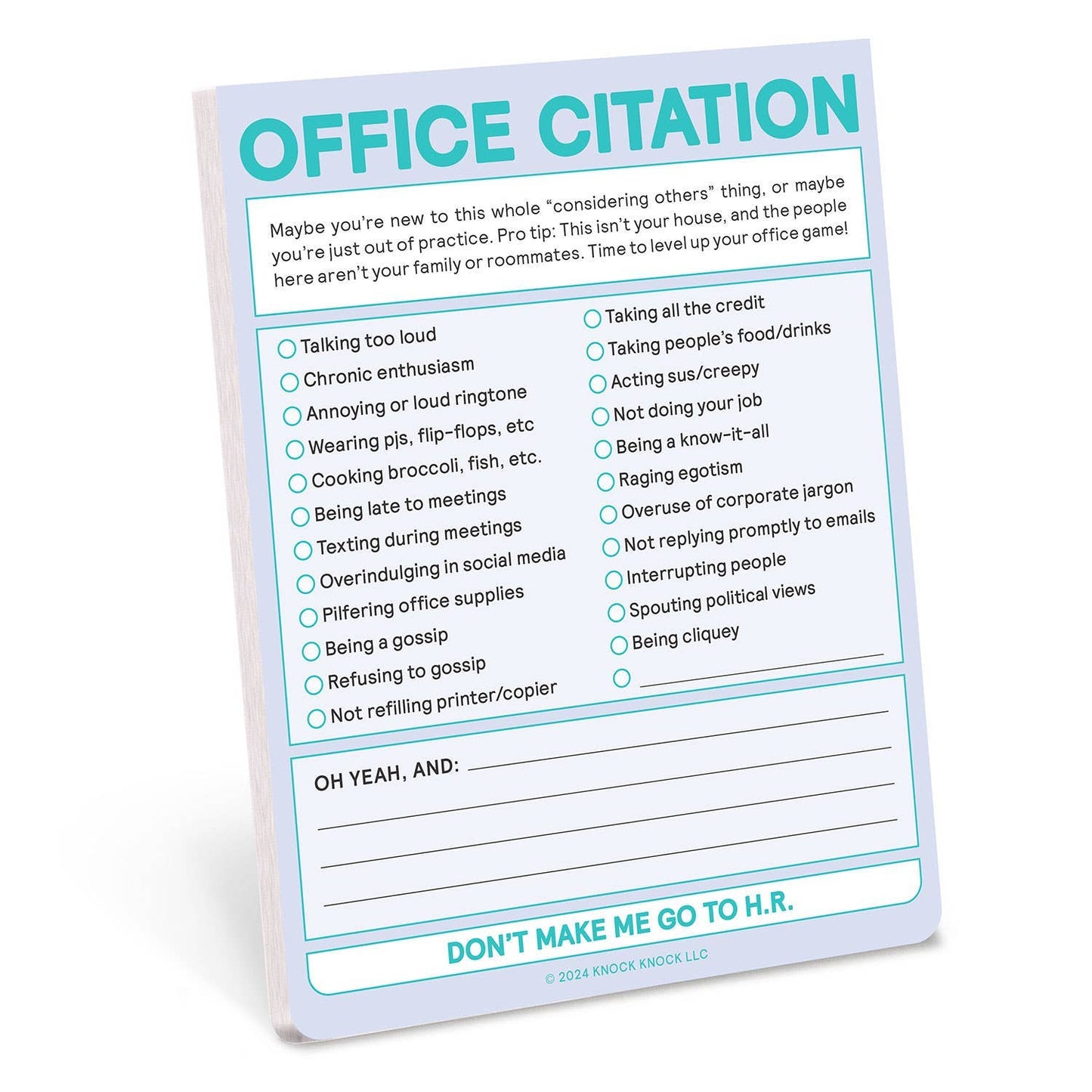 Office Citation Nifty Note (Pastel Version)