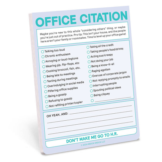 Office Citation Nifty Note (Pastel Version)