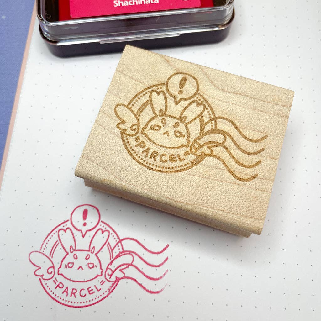 Parcel Wooden Stamp