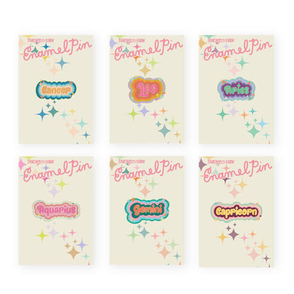 Zodiac Enamel Pins (astrology)